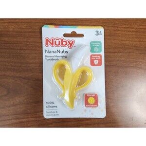 Nuby NanaNubs Teething Gum Massager And Toothbrush For Babies And Toddlers New